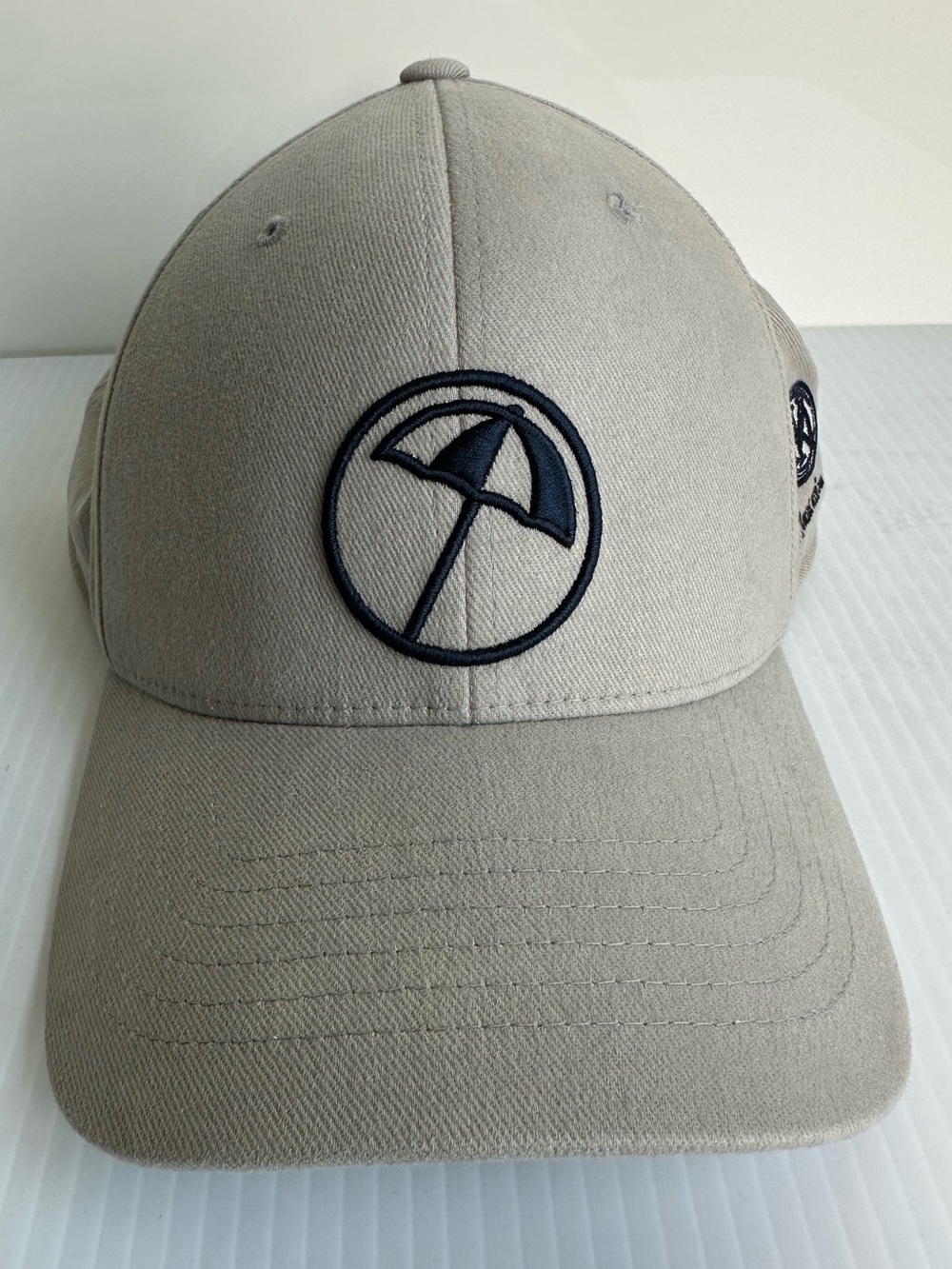 Puma Arnold Palmer AP Circle Umbrella Snapback Cap Hat Gray Navy Blue Umbrella